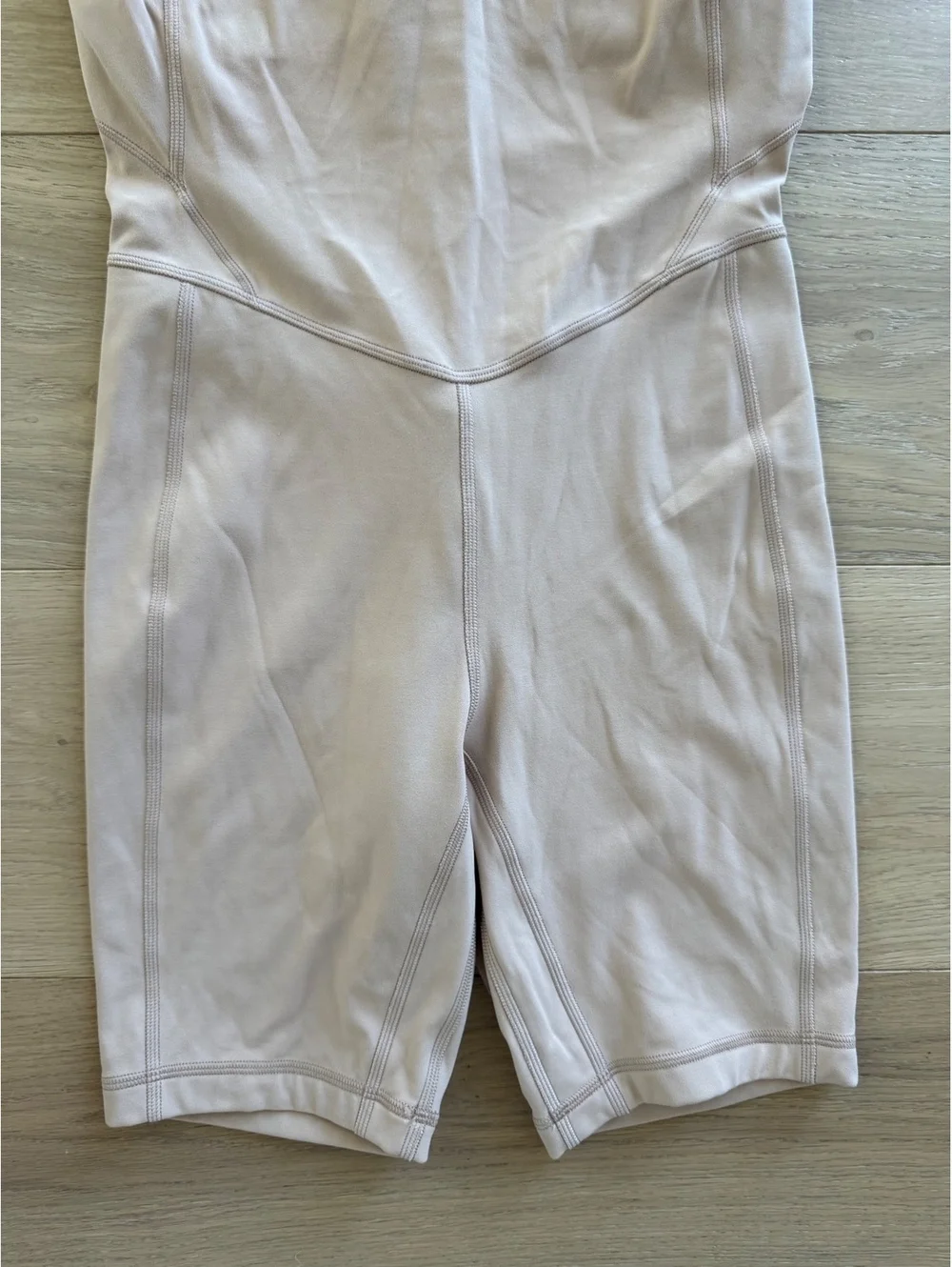 Lululemon Align Bodysuit 8” Contour Nude Size 4 One Piece Romper